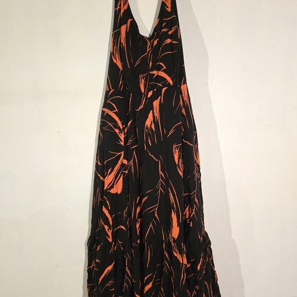 TORRID Black and Orange Halter Dress - Picture 4 of 6